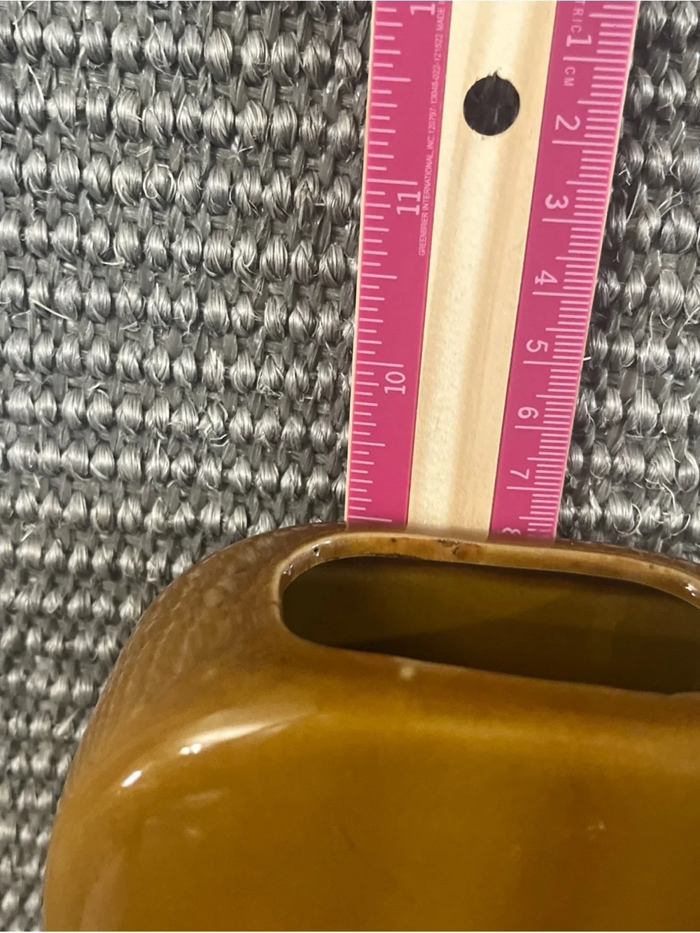Mustard Yellow Ceramic Decorative Vase